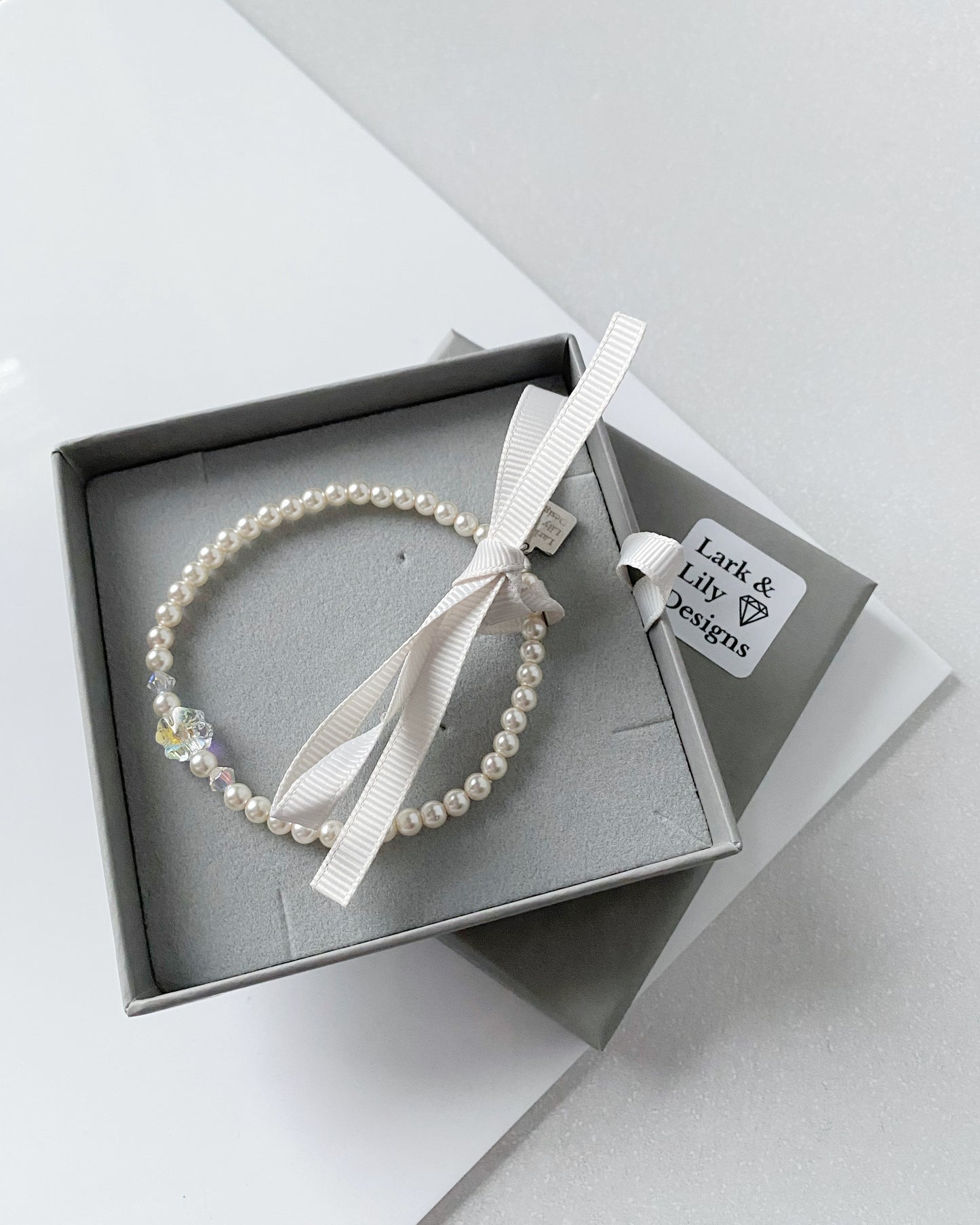 Wee bit o’ luck bracelet. Northern lights crystal
