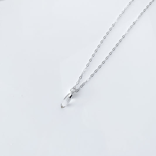 Clear Quartz wee pointed necklace